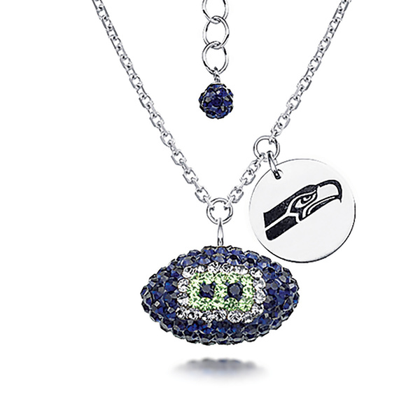 NFL Seattle Seahawks Football Necklace - Licensed
